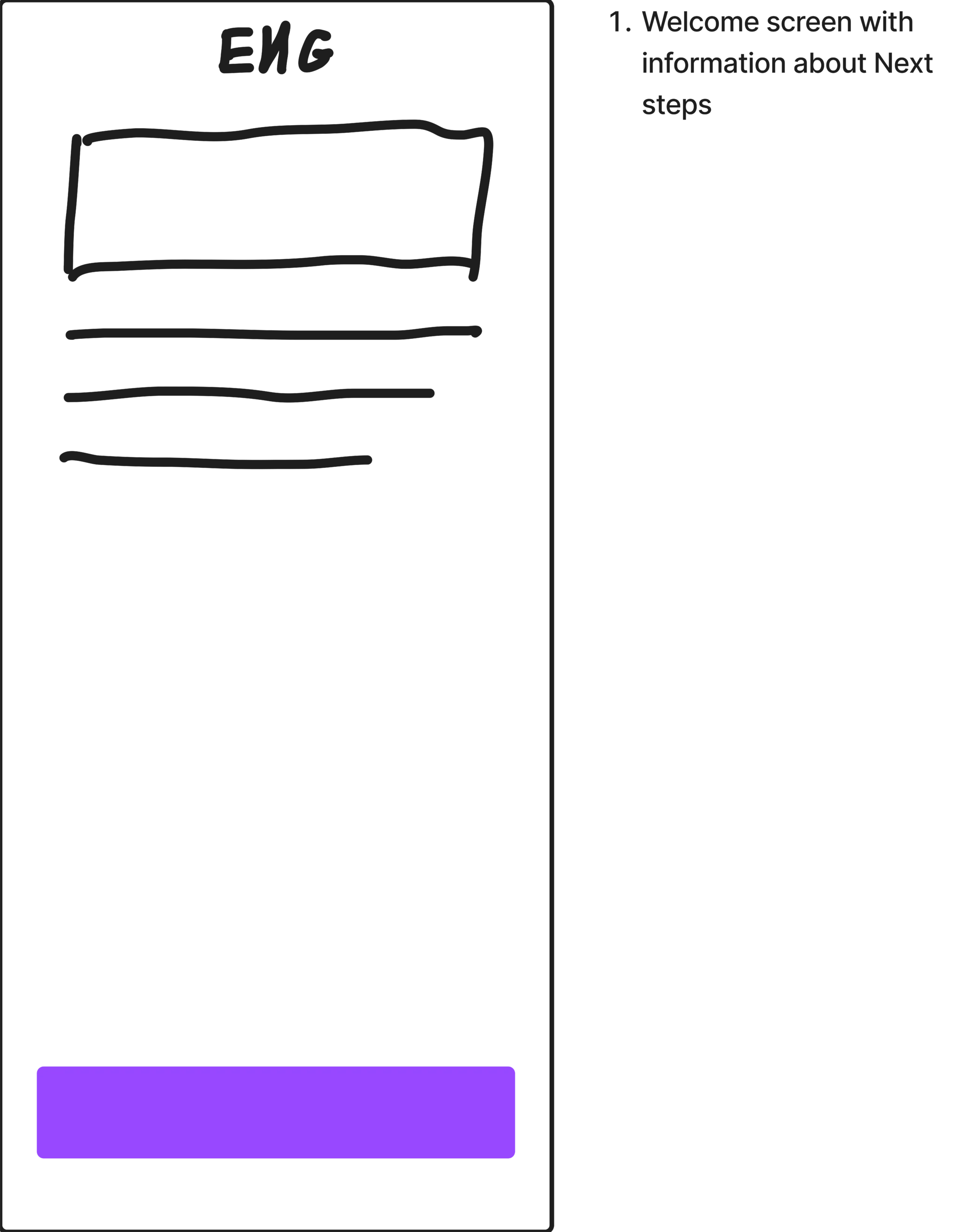 Sketch — welcome screen